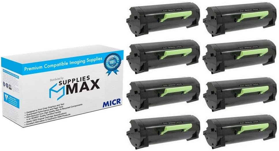 SuppliesMAX Compatible Replacement for Source Technologies ST-9720/ST-9722 MICR High Yield Toner Cartridge (8/PK-12000 Page Yield) (STI-204514H_8PK)