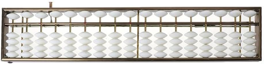 TEOYETTSF 17 Digits Rods Standard Abacus Chinese Japanese Calculator Counting Tool Math Learning Beginners