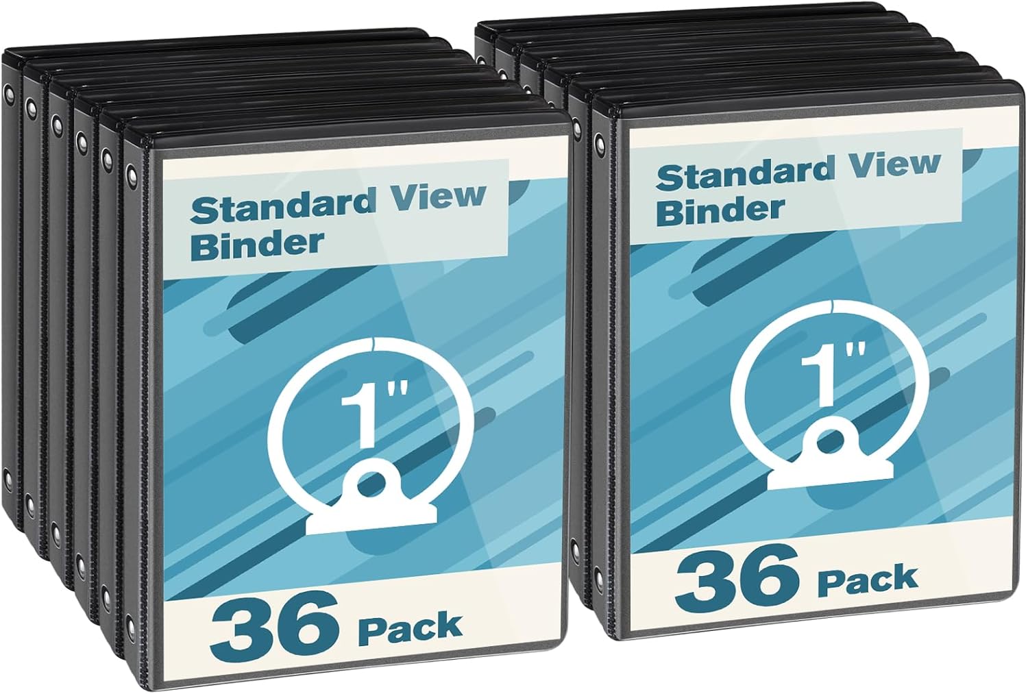 CIXILDTS 1-inch Round Ring Binder, Durable 1