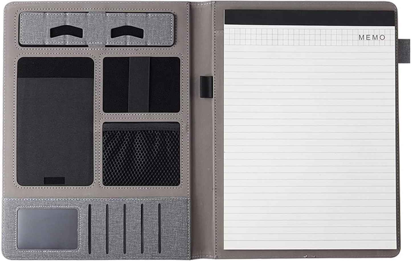 HFZJYSHN Portfolio Binder Conference Folder A4 A4 Business Manager Folder Faux Leather Office Organiser Folder for Office Work