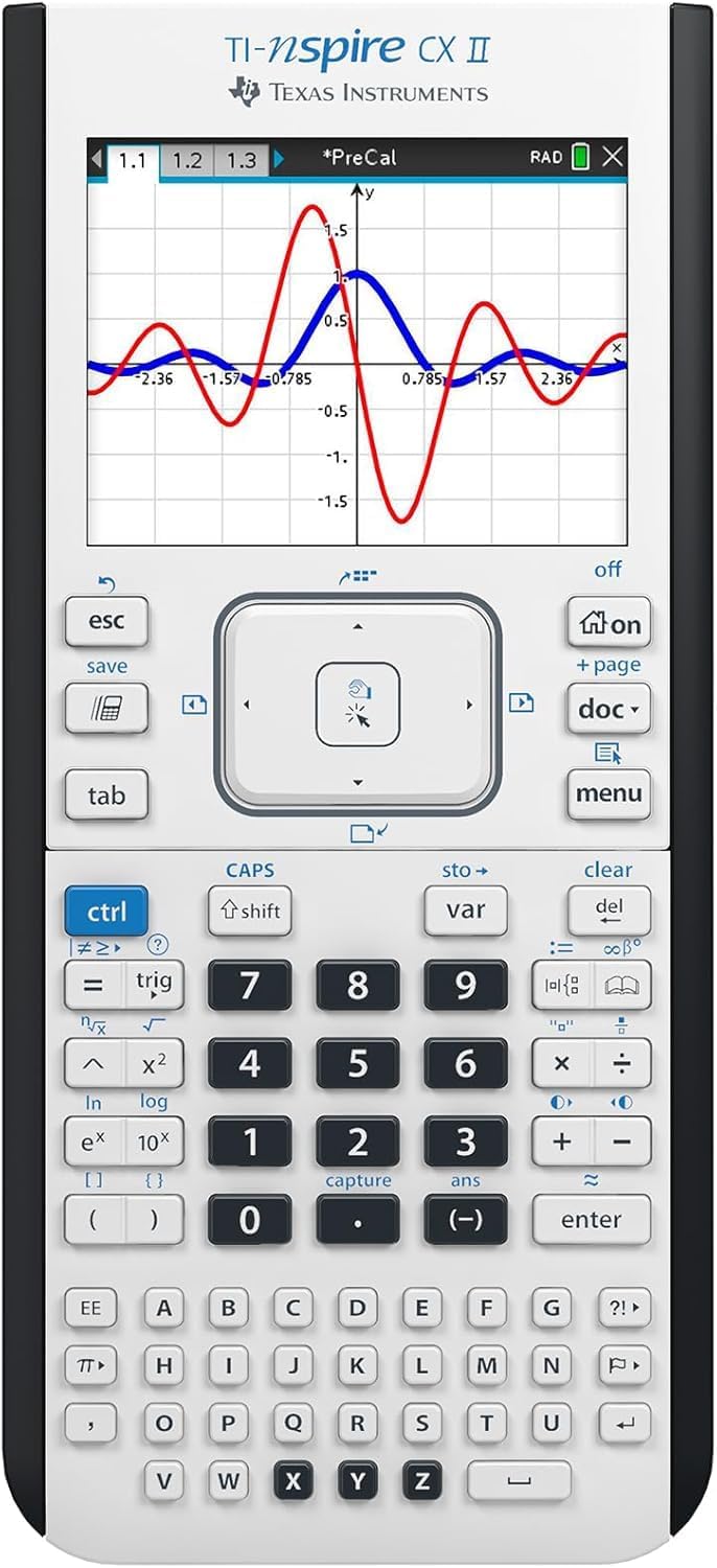 TI-Nspire CX II Color Graphing Calculator with Student Software (Renewed)
