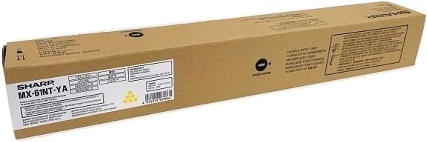 Sharp MX-60NTYA Yellow Toner Cartridge for USE in MX3050N MX3070N MX3550N MX3570