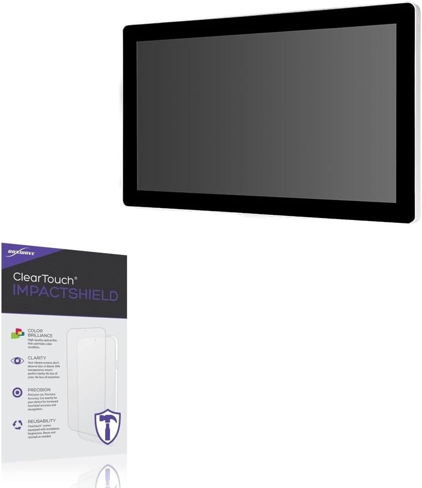 BoxWave Screen Protector Compatible With Premio PI-ZB195P25FH04-ARA - ClearTouch ImpactShield (2-Pack), Impenetrable Screen Protector Flexible Film