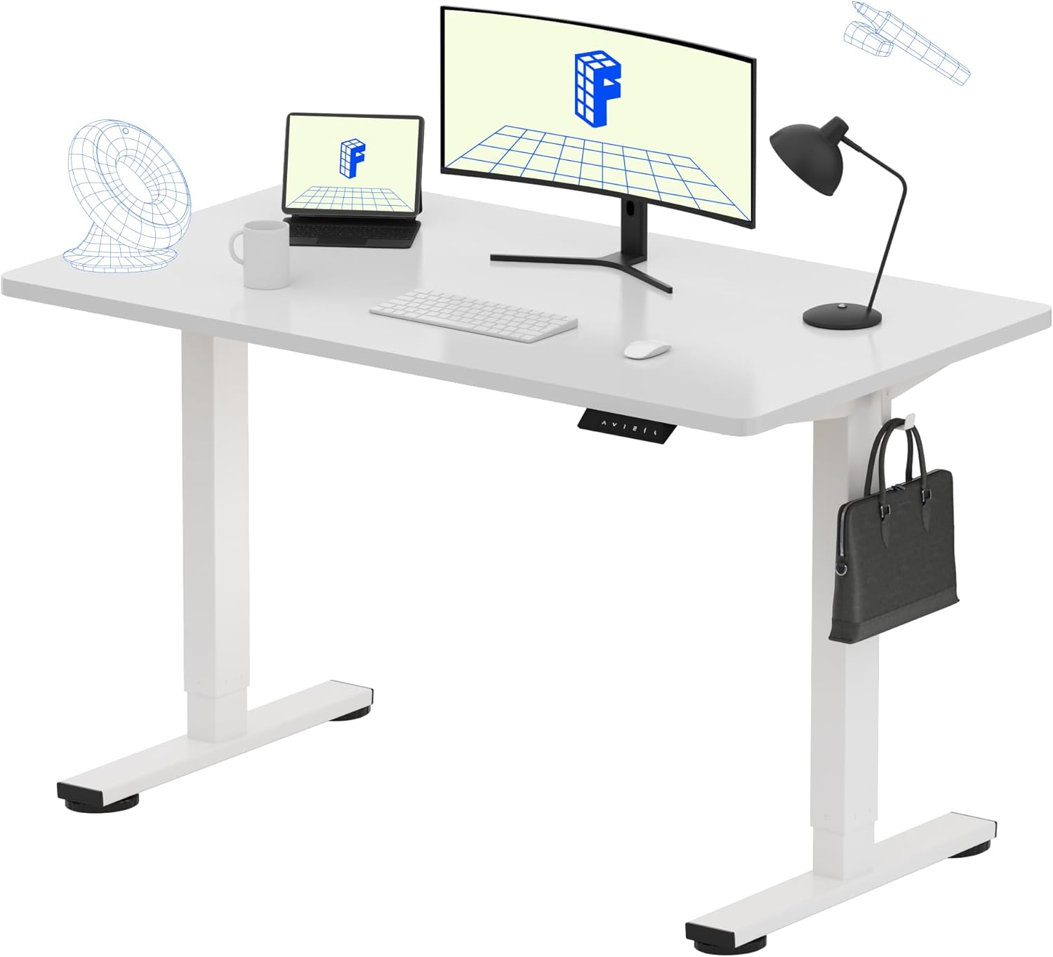 FLEXISPOT EN1 One-Piece Standing Desk, 48
