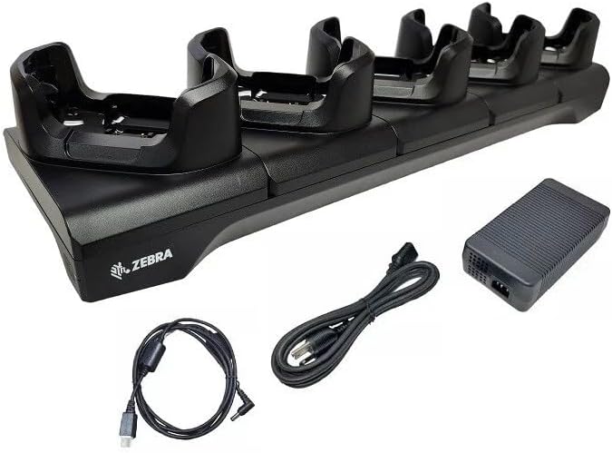 5-Port Charging Cradle Kit for Zebra TC73, TC78 Android Scanner Handhelds, CRD-NGTC7-5SC5D, Includes Power Supply (Renewed) (TC73/TC78)