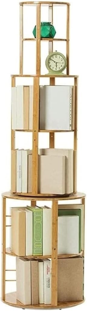 EKBBBYE Bookshelves Bookshelf Bookcase 6 Tiers Bookshelf Modern Simplicity Storage Rack Rotatable Bookshelf Simple Home Living Room Book Rack Bookcase Book Shelves Book Sh