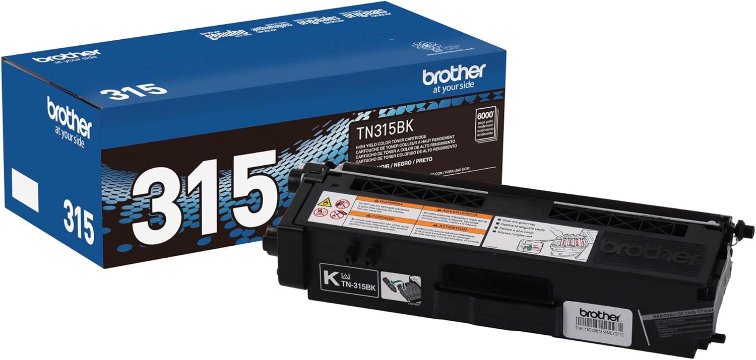 Brother TN-315BK DCP-9050 9055 9270 HL-4140 4150 4570 MFC-9460 9465 9560 9970 Toner Cartridge (Black) in Retail Packaging