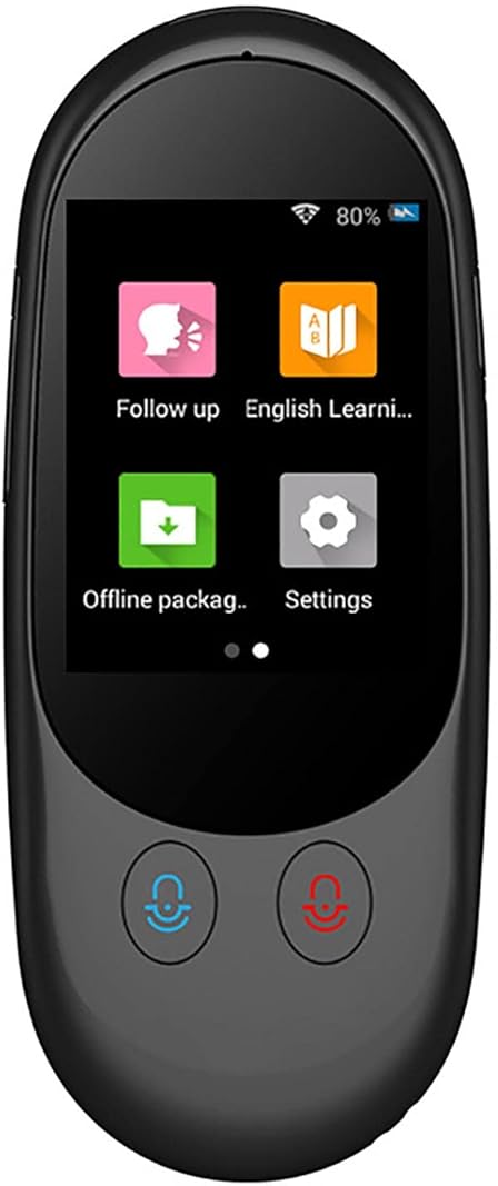 Portable Foreign Language Translators Device - Portable Languages Two Way Instant Voice Translator, Portable Two Way Voice Interpreter, Language Translator Portable Instant Translator Device Effi