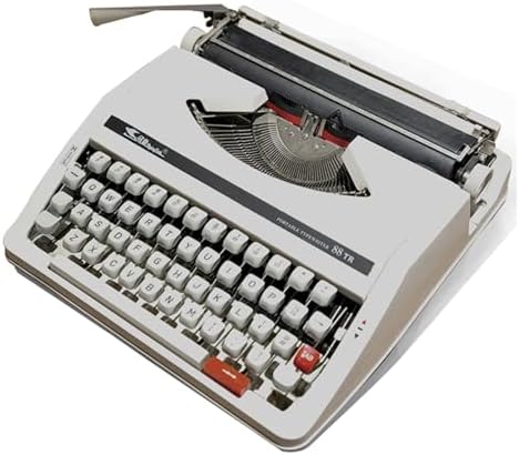 Vintage Portable Manual Typewriter, Classic Retro Mechanical Typewriter for Writers, Nostalgic Old-Fashioned Design, Ideal Gift for Creative Enthusiasts