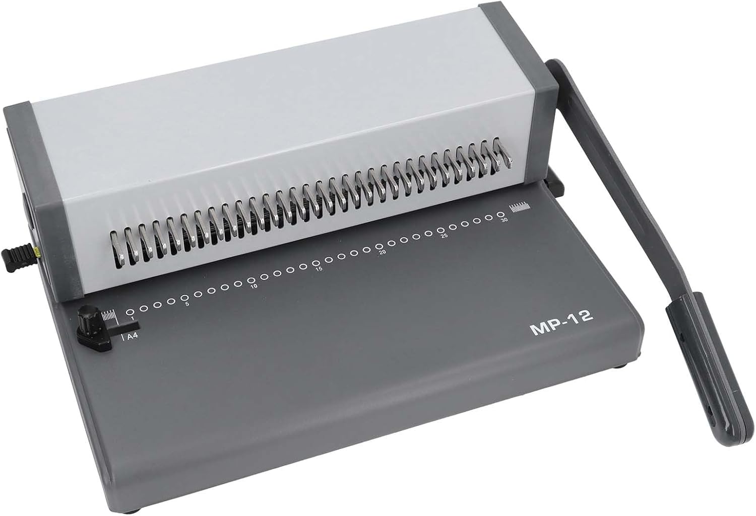 Binding Machine, 30 Hole Comb Binding Machine for Letter Size A4 A5 Paper, Adjustable Margin Professional Alloy Steel Office Book Document Binder