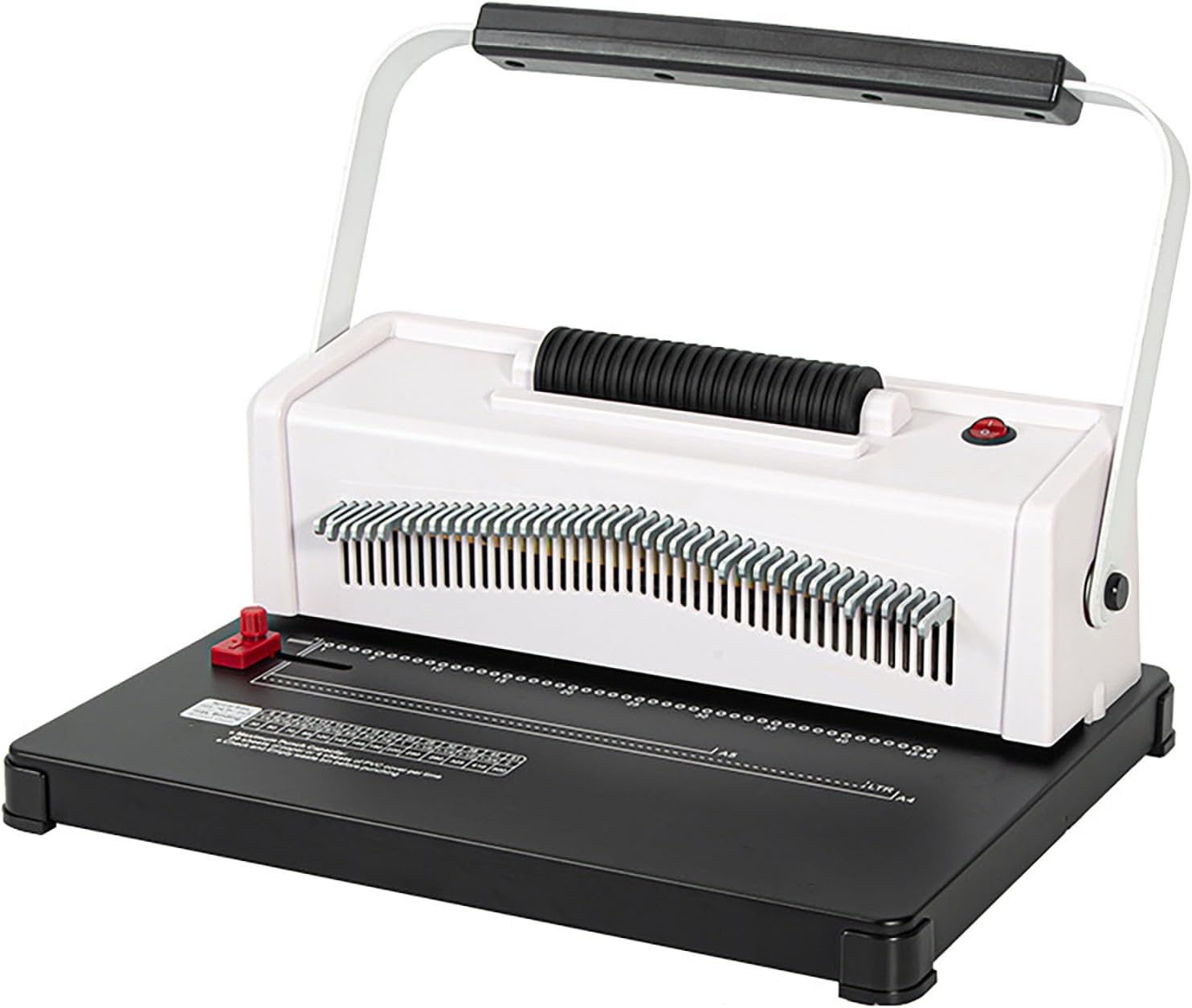 TYZDLSM Electric Spiral Binder Machine, Coil Spiral Binding Machine Automatic Wire Stapler with Adjustable Edge Distance 20 Page Capacity, Manual Automatic Binding