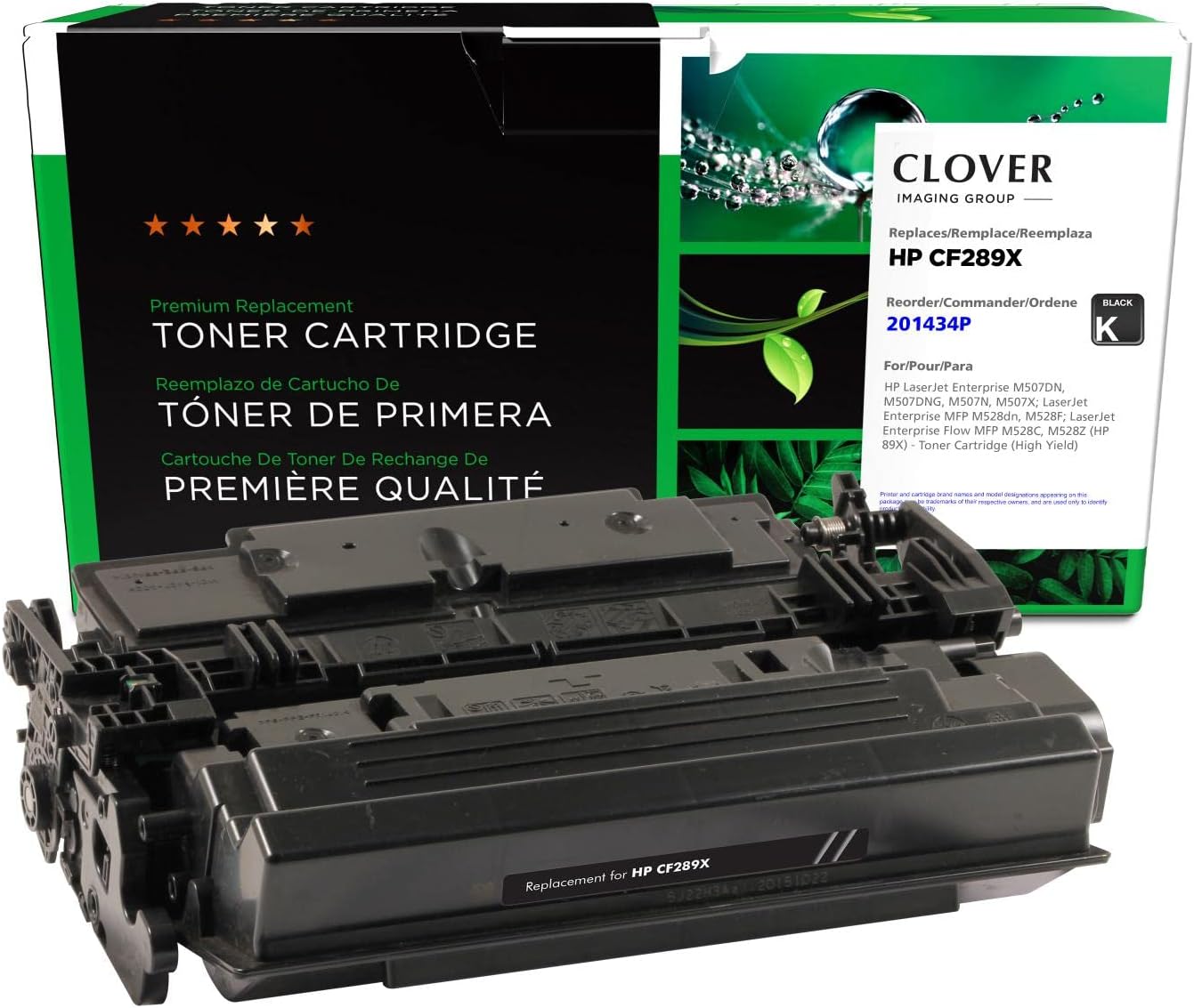 Clover Remanufactured High Yield Toner Cartridge Replacement for HP 89X (CF289X) | Black