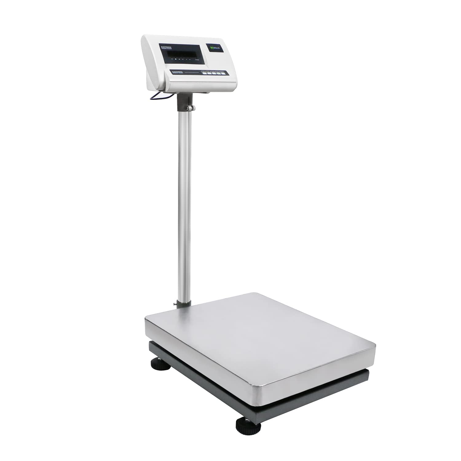 U.S. Solid Bench Scale - 240 lb x 0.002 lb Stainless Steel Postal Package Shipping Scale Digital Bench Platform Balance with 16 inch x 20 inch Platform, Lb/Kg