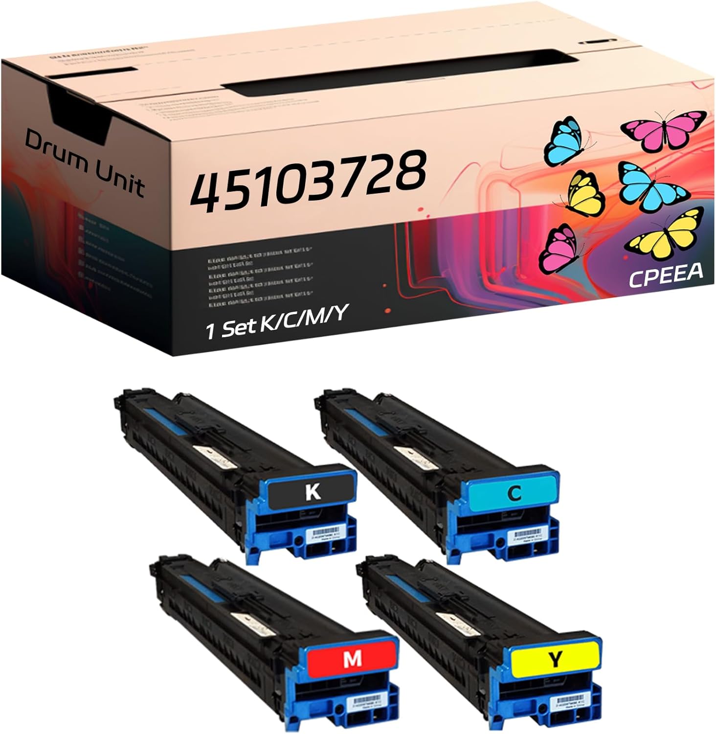 45103728 45103727 45103726 45103725 Drum Unit Compatible with Okidata OKI C911dn C931DN C941dn Printers, High Yield 50000 Pages, Reliable Performance (Multicolor)