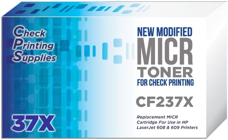 CheckPrintingsSupplies - New Modified MICR Toner for HP LaserJet M608, M609 (CF237X)