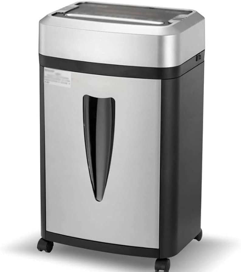 ZCLNYVGJ Shredder 20L dust-Level 2x2mm Five-Level Confidential Shredded Document Staples/CD/Credit Card/Commercial Office Equipment