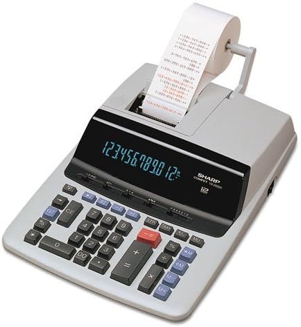 VX2652H Two-Color Printing Calculator, 12-Digit Fluorescent, Black/Red