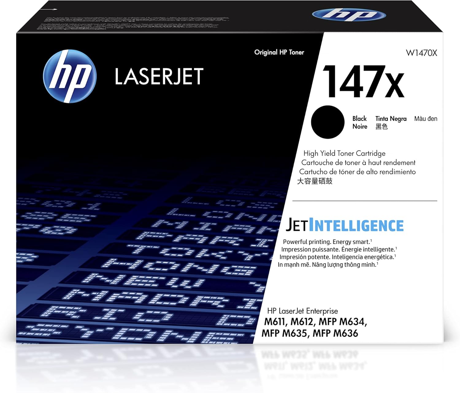 HP 147X Black High-Yield Toner Cartridge | Works with LaserJet Enterprise M611, M612, MFP M634, M635, M636 | W1470X