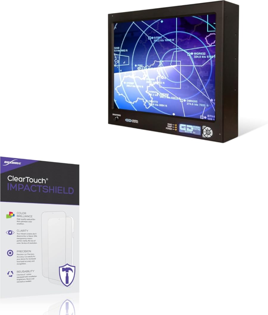 BoxWave Screen Protector Compatible With General Digital GENSTAR III - ClearTouch ImpactShield (2-Pack), Impenetrable Screen Protector Flexible Film
