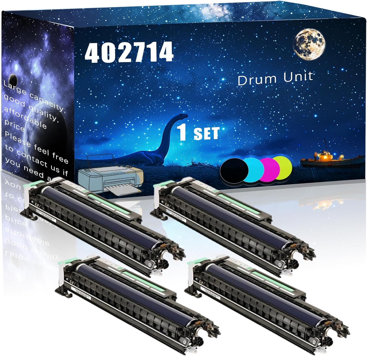 MUCQL 402714 Drum Unit Compatible for Gestetner C7640ND Printers,with Chip Large Printing Demands (Multicolor)