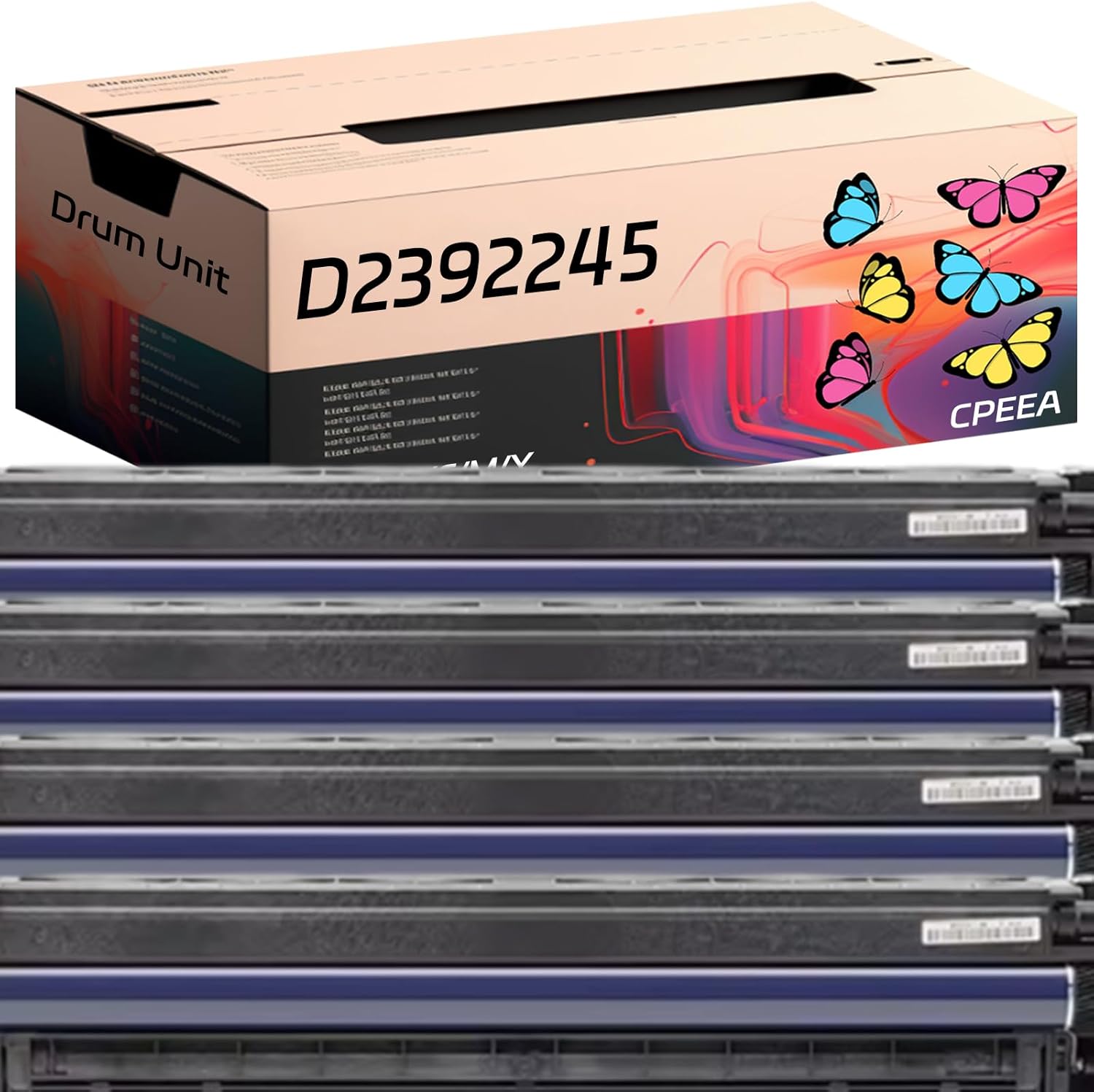 Compatible for Ricoh D2392245 D2392289 Drum Unit Work for Ricoh MP C3004ex C3504 C3504ex C4504 C4504ex Printers, with Chip, High Yield 70000 Pages, Clear Printing (4-Pack BK/C/M/Y)