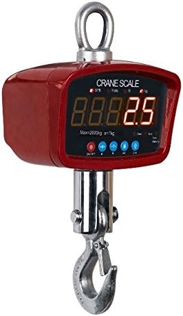 Optima Scales OP-924A-500 General Purpose Crane Scale - 500 lbs x 0.2 lb. LED Display