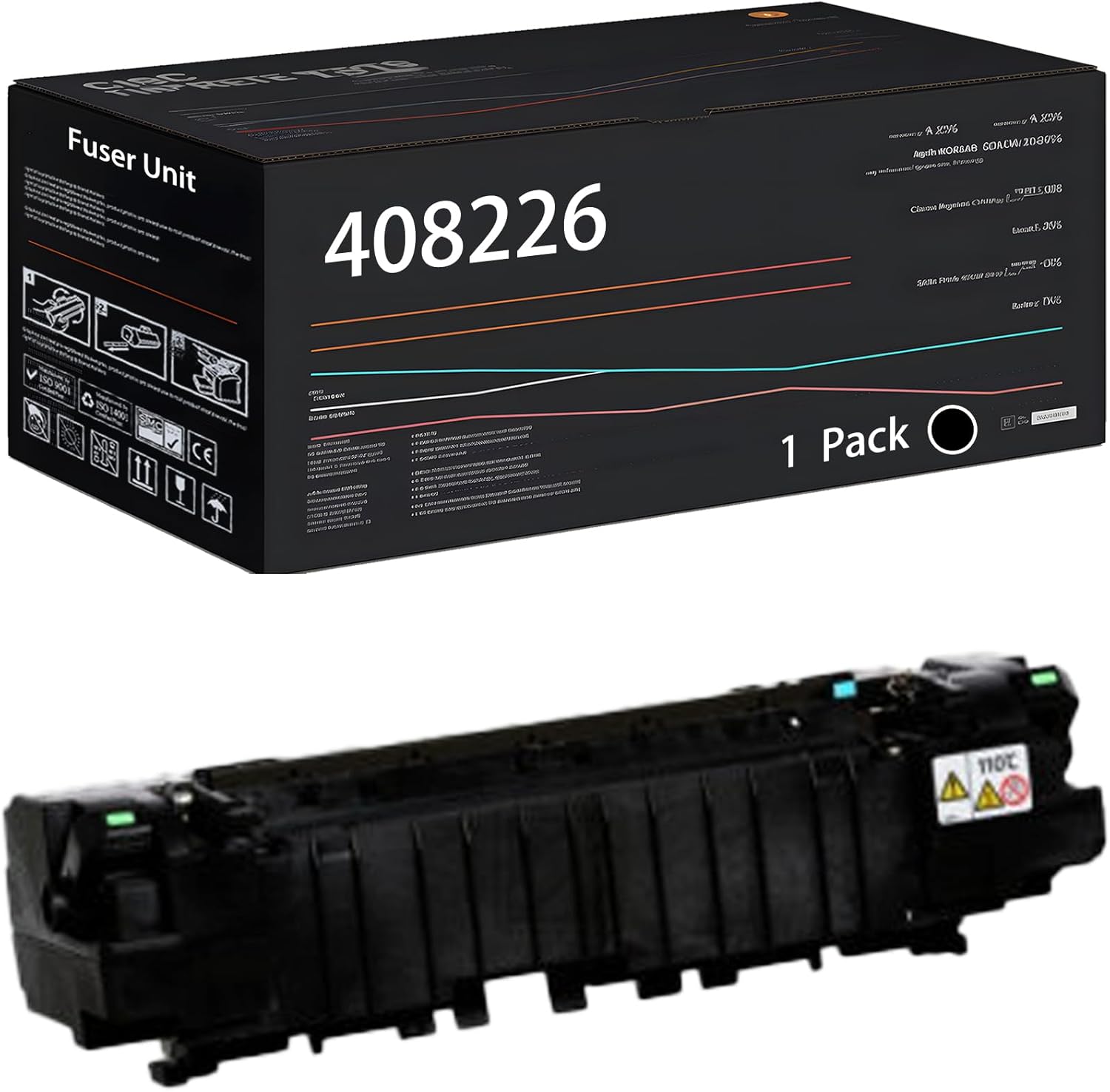 UVUMB Compatible with Ricoh 408226 Fuser Unit Work for Ricoh SP C352 C352DN C360DNW C360SFNW C360SNW C360SNWTD C361SFNW Aficio SP C352 SP Printers (1 Pack Black)
