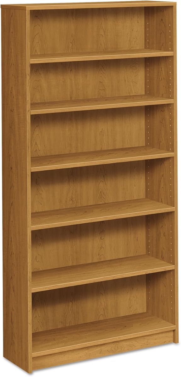 HON 6-Shelf Bookcase, 36 by 11-1/2-Inch, 72-5/8-Inch, Harvest