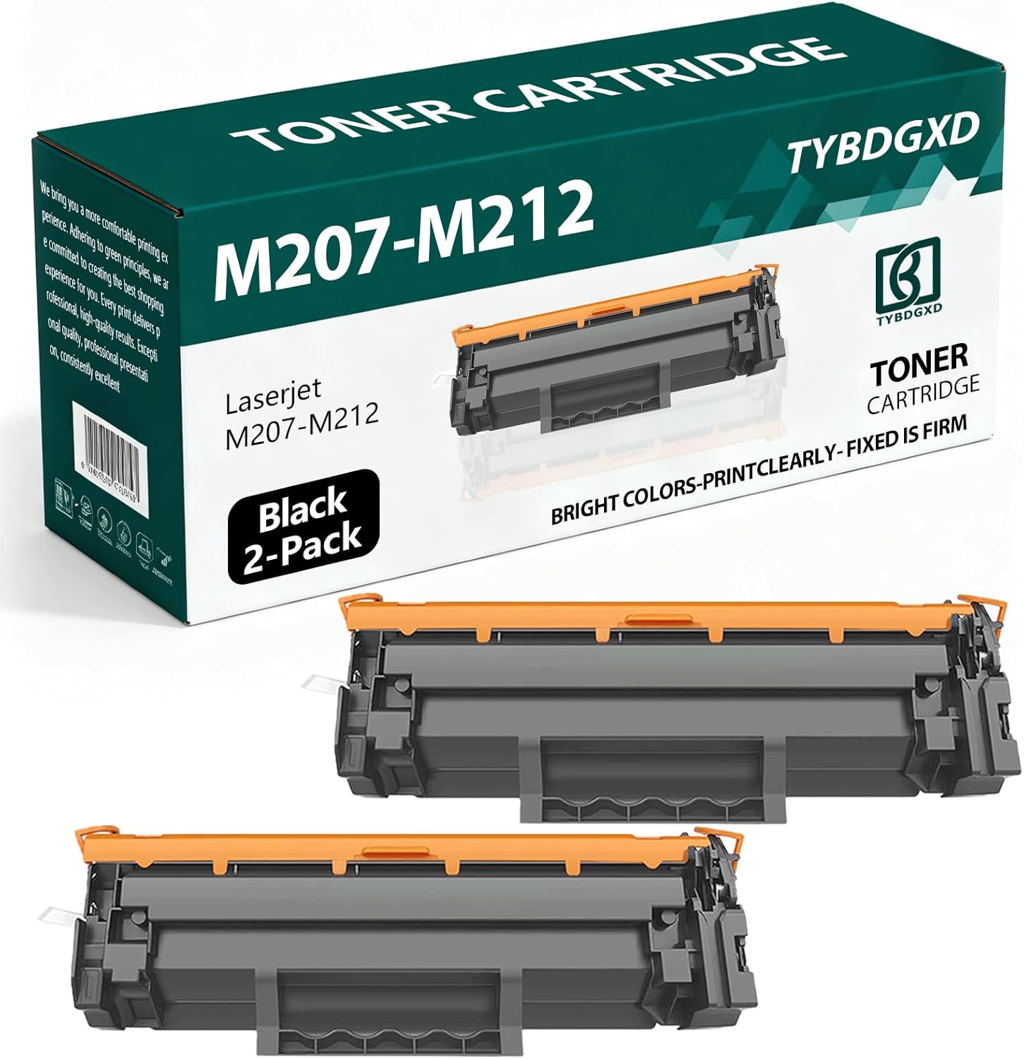 M207-M212 High Yield Black 4000 Pages Toner Cartridge Compatible for HP Compatible Replacement for HP LaserJet M207-M212 Printers,2-Pack（4000）