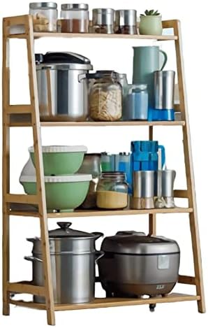 Bookshelf 2-Tier Bookshelf Bamboo Bookcase Desktop Standing Rack Bookcase Large Space Storage Bookshelves for Living Room Bedroom Home Space Saving