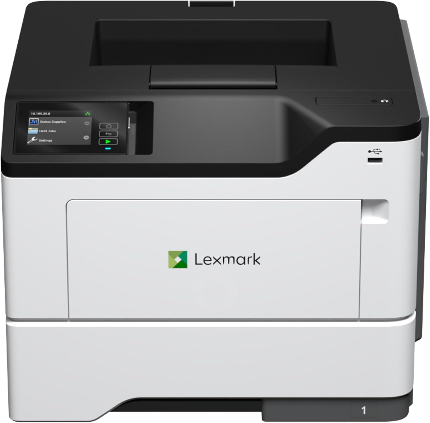 Lexmark MS631dw Monochrome Laser, Duplex (2-Sided) Printing: Integrated Duplex, Print Speed: Up to 50 ppm, Energy Star, 2.8 inch (7.2 cm) Color Touch Screen (38S0400)