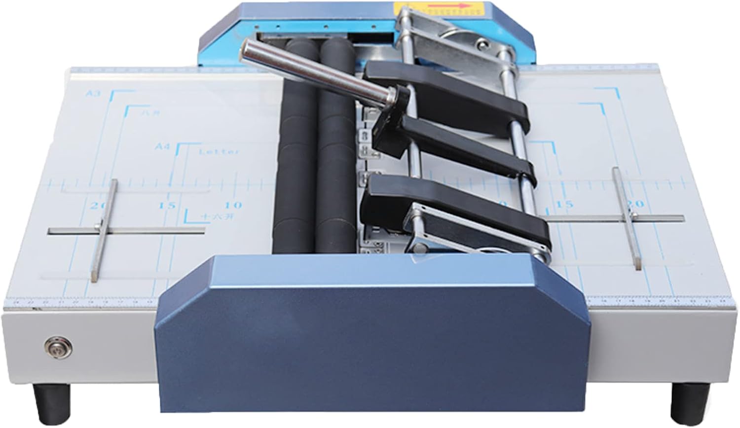 Electric Paper Book Stapler Creaser, Saddle Stitch Flat-Clinch Automatic Binding Machine, A3 Brochure Stapler Folding Machine, Folder Dashed Machine for Card Folder Color Pages