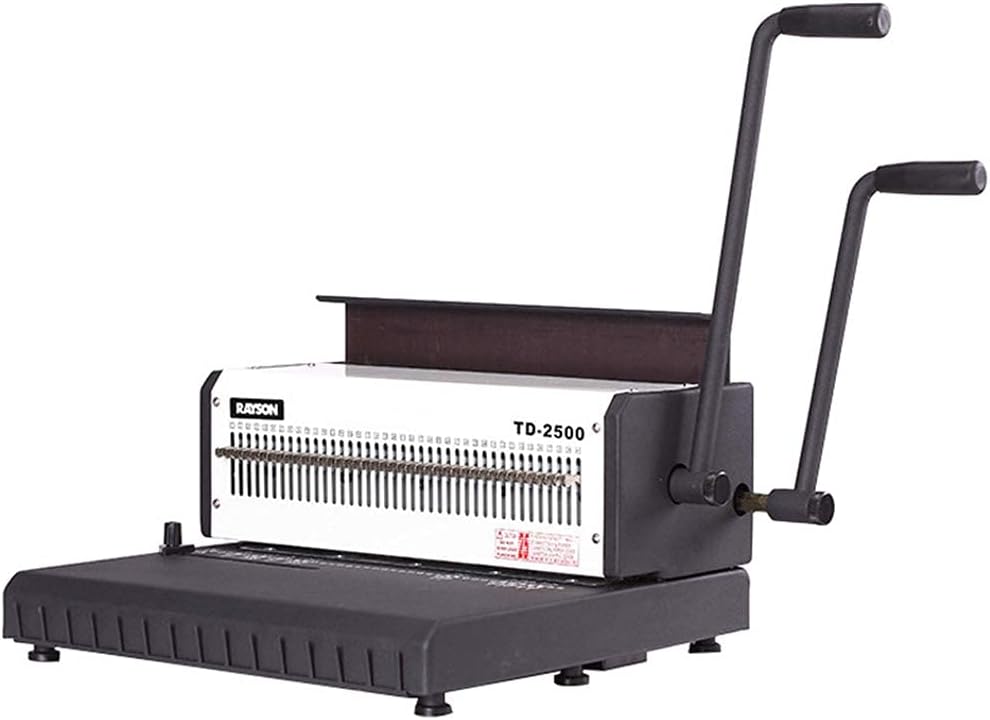 JIQHOHX F4 Paper Iron Ring Binding Machine - Desk Calendar Calendar Paper Punching Ring Binding Machine, 40 Hole All Steel Knife, Suitable for School, Office, Graphic Shop