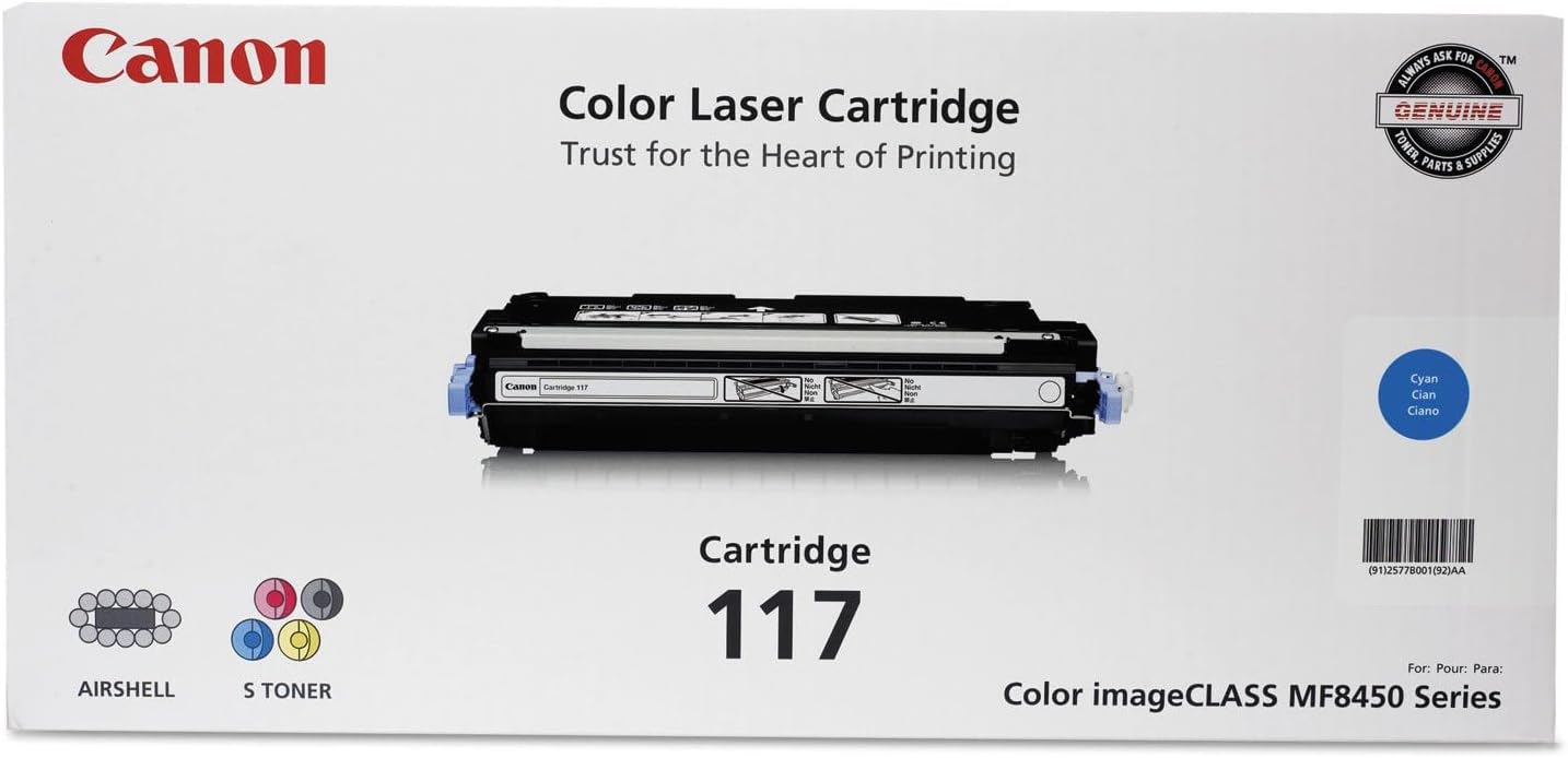 Canon 2577B001 2577B001 (117) Toner, Cyan