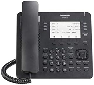 Panasonic Digital Phone for NS 6-LINE LCD 6X4 Flex SELF-Labelling Keys DT Phone Black KX-DT635-B