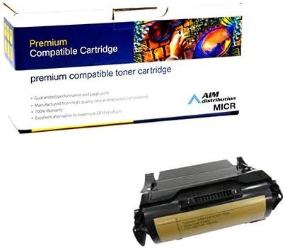 AIM Distribution Compatible MICR Replacement for Lexmark T640/642/644 Toner Cartridge (21000 Page Yield) (64080HW)