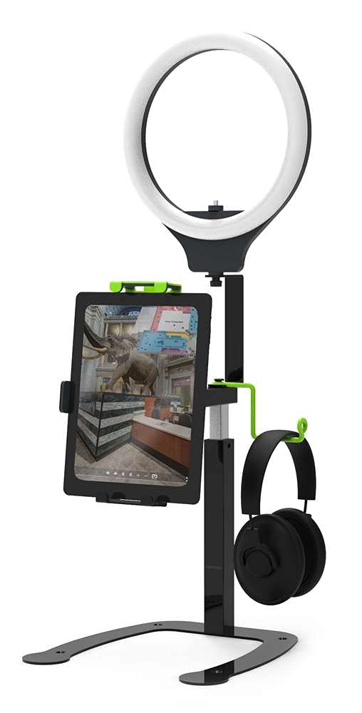 Copernicus Dewey Video, Podcasting, and Document Camera Stand for Smartphones and iPads, Classroom Document Camera Stand with Ring Light