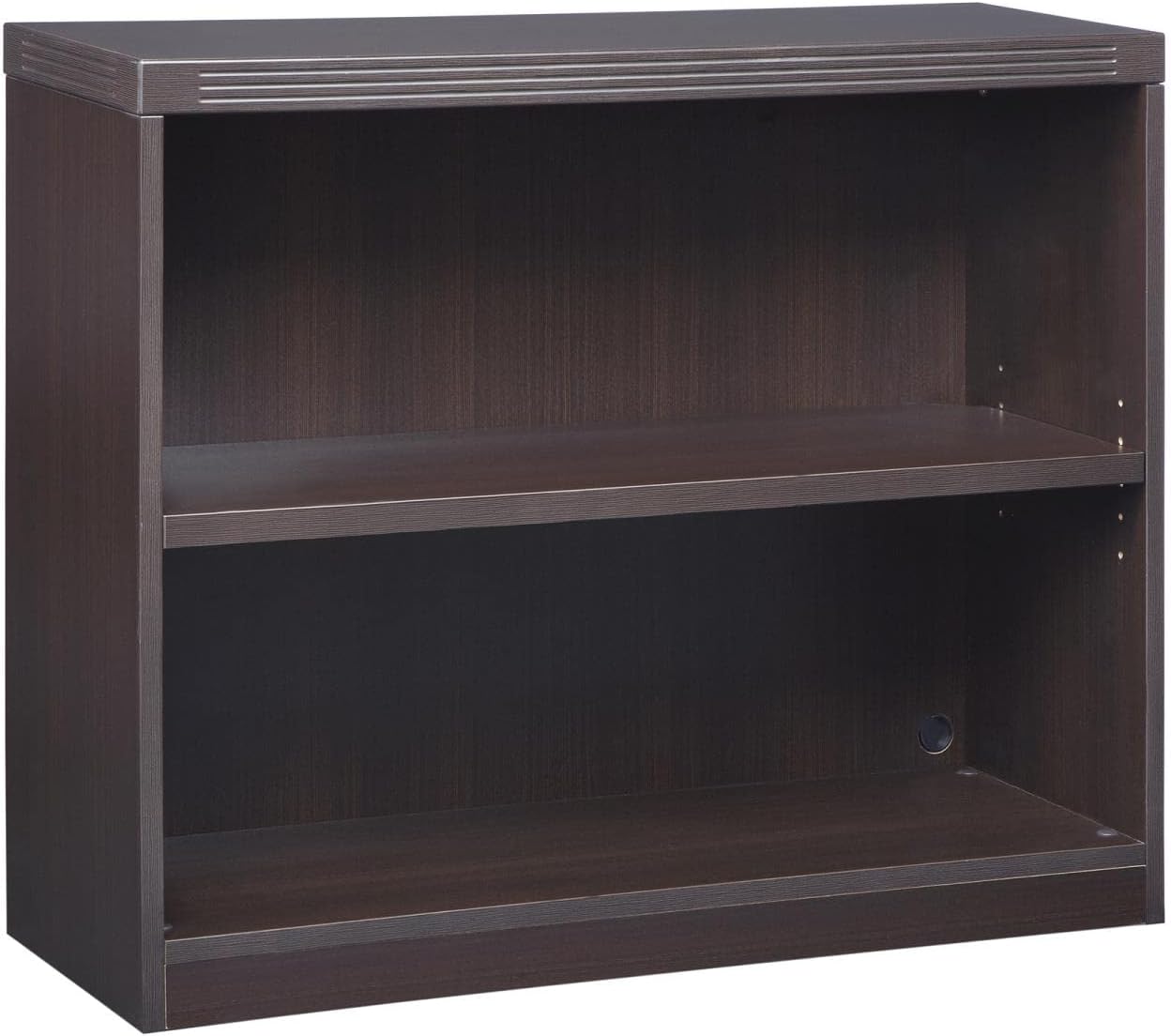 Safco Mayline AB2S36LDC Aberdeen Bookcase, 2 Shelf, Mocha Tf