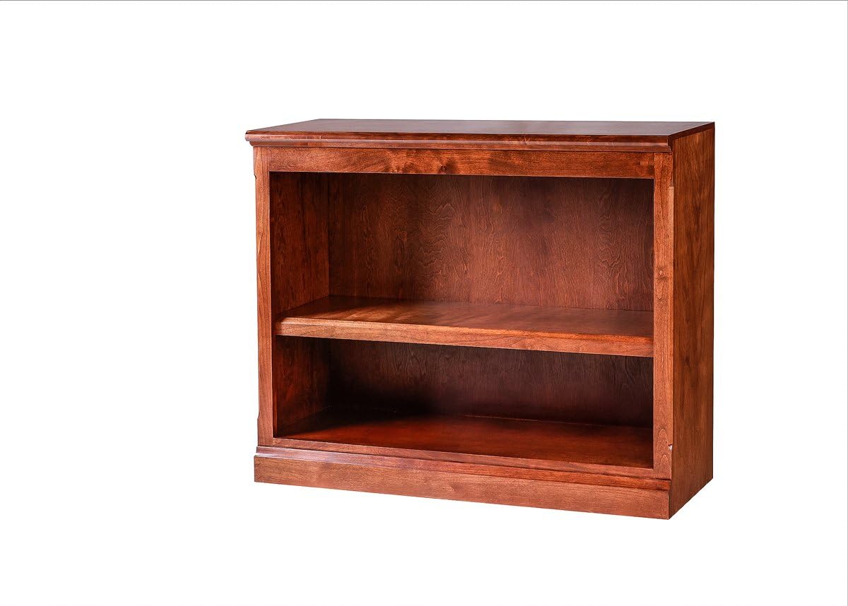 FOREST DESIGNS Mission Alder Bookcase: 36W x 36H x 13D 36H Whitewash Oak