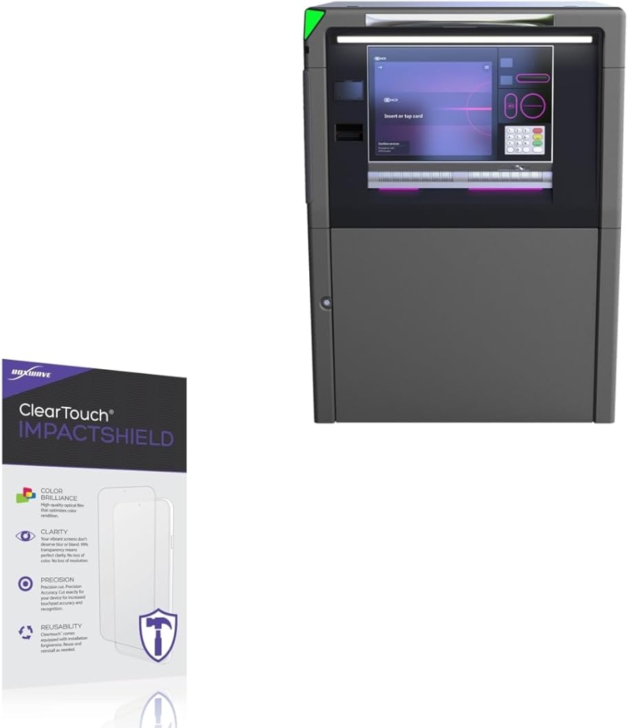 BoxWave Screen Protector Compatible with NCR SelfServ 88 (19 in) - ClearTouch ImpactShield (2-Pack), Impenetrable Screen Protector Flexible Film