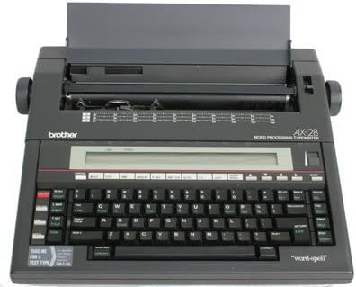 Around The Office Rebuilt Discontinued Brother AX28 Typewriters with New Machine Guarantee, Extra Ribbons & Correction Tapes, and Dust Cover