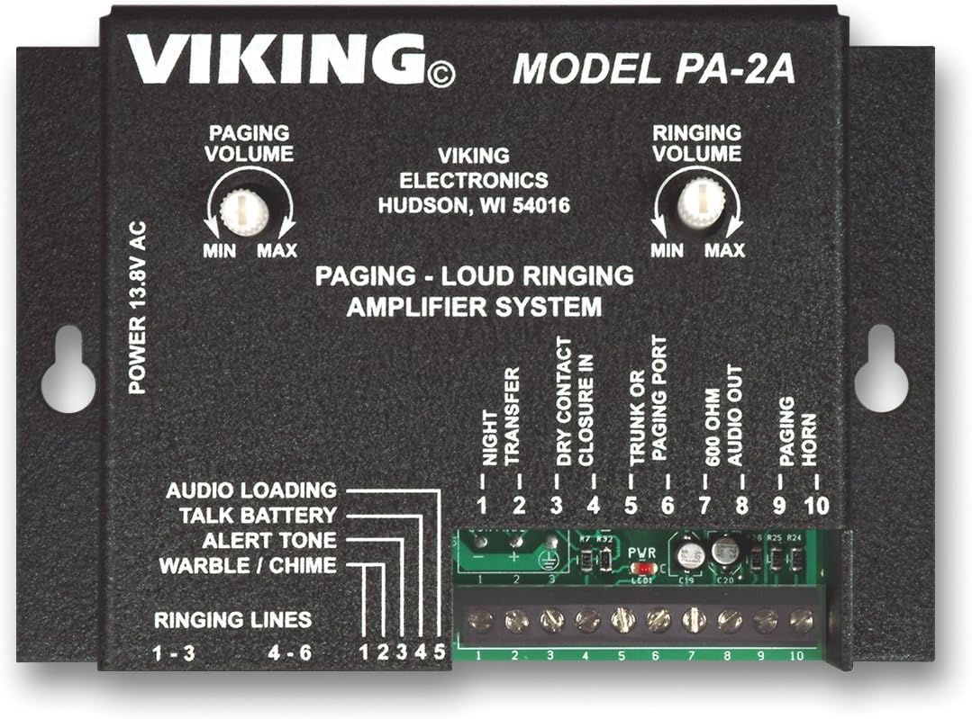 Viking PA-2A Paging / Loud Ringer Amplifier (includes 25AE horn)