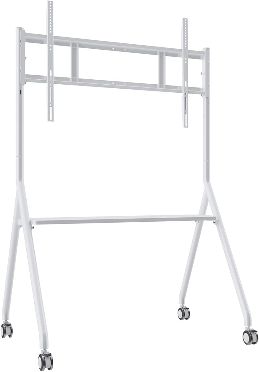NEWORK Mobile Cart for 75 Inch Smart Board, Portable Stand for NewBoard Interactive Whiteboard, Four Lockable Wheels, Sleek Design for The Modern Office or Classroom