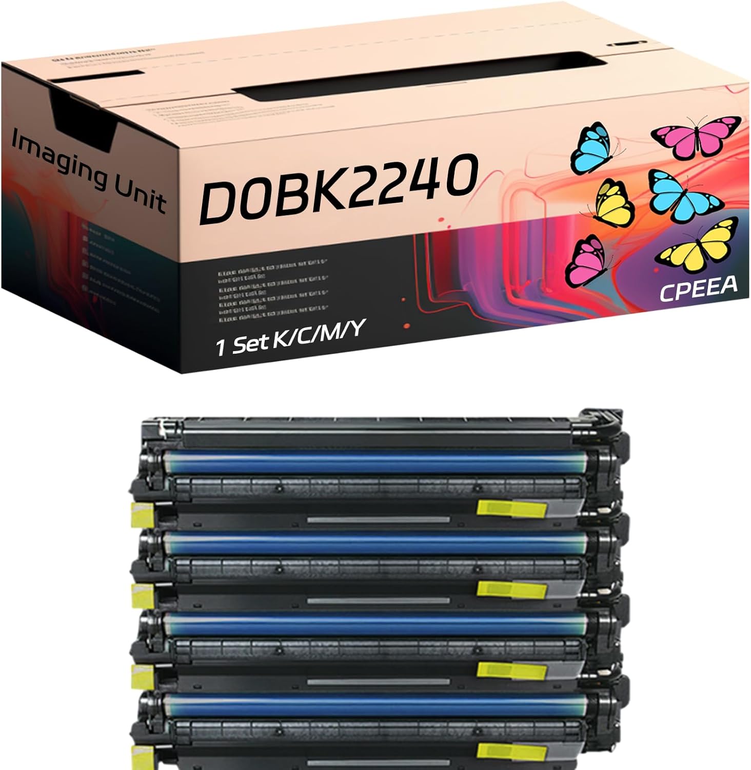 Compatible for Savin D0BK2240 Imaging Unit Work for Savin IM C2000 IM C2500 Printers, with Chip, High Yield 90000 Pages, Clear Printing (Multicolor)