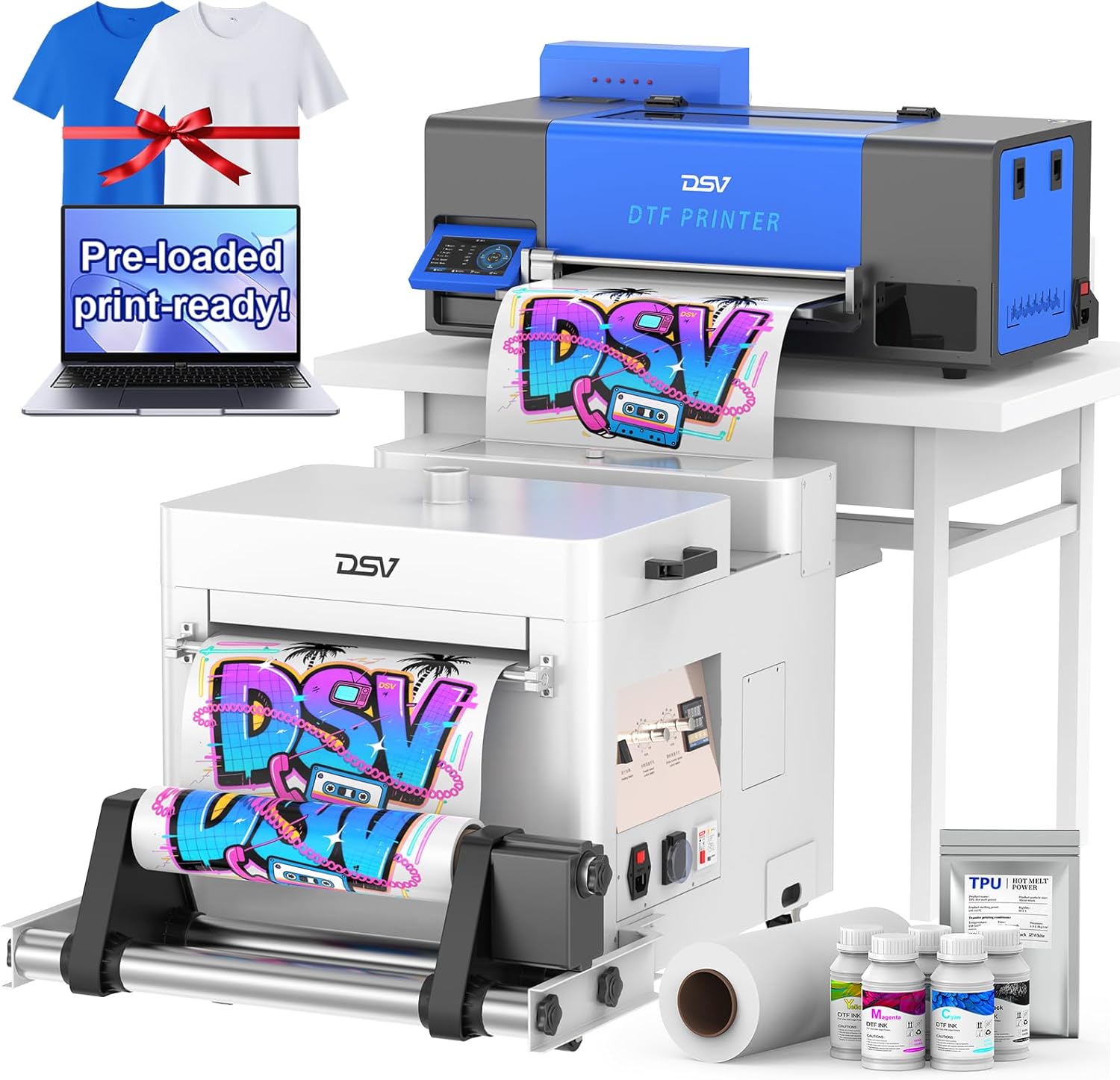DSV A3 Plus XP600 DTF Printer, 4.5
