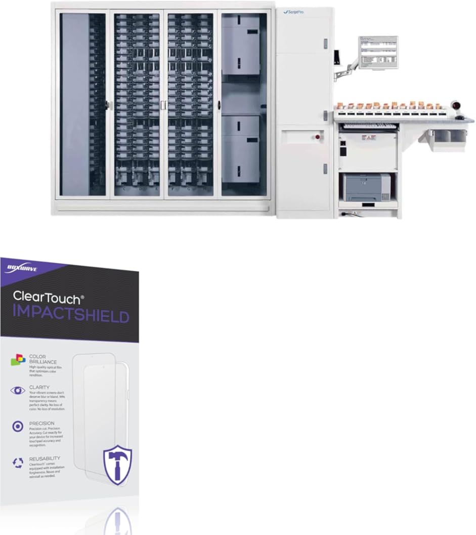 BoxWave Screen Protector Compatible with Scriptpro SP 200 Touchscreen - ClearTouch ImpactShield (2-Pack), Impenetrable Screen Protector Flexible Film