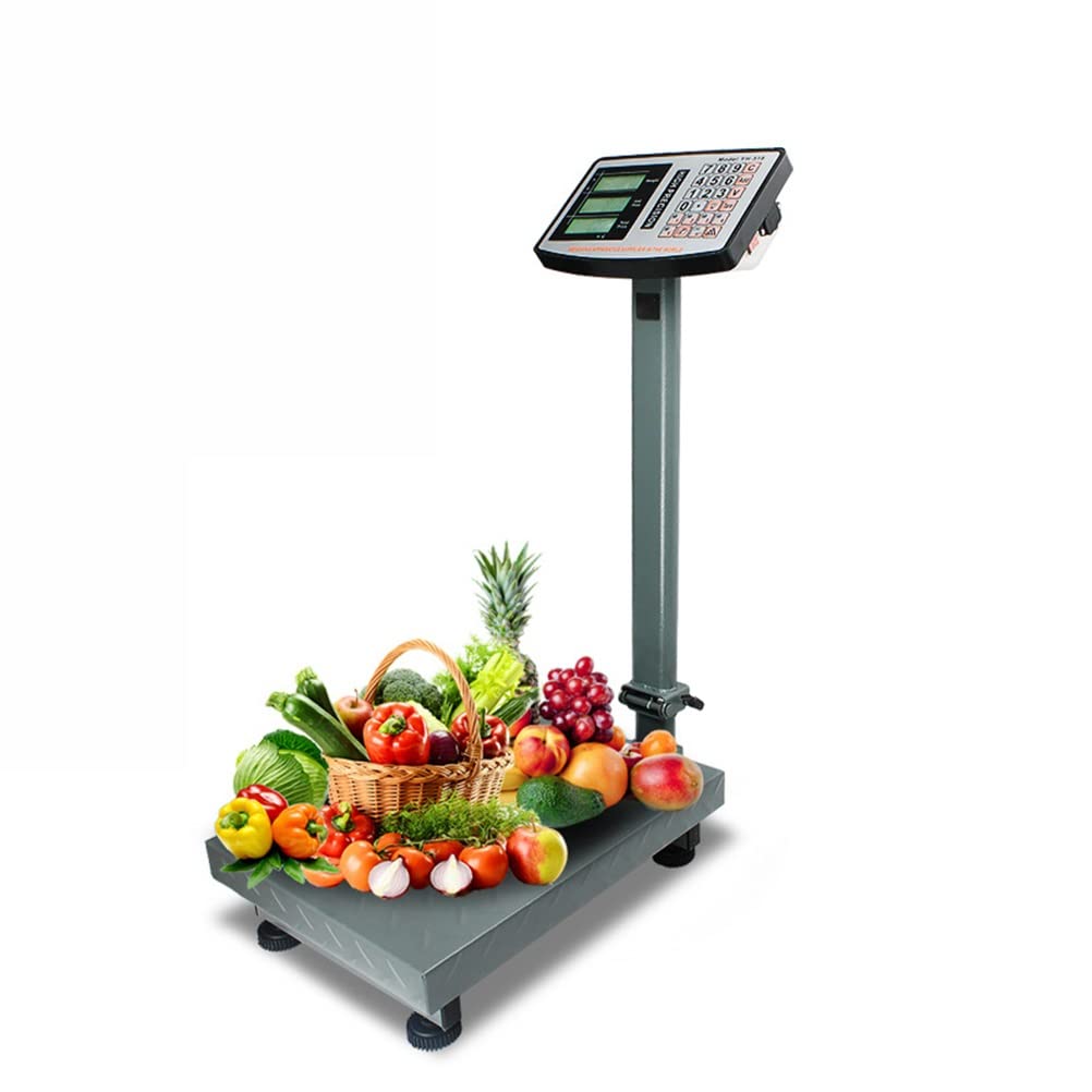 Digital Platform Scale Weight Electronic Floor Heavy Duty Folding Scales High-Definition LCD Display Perfect for Luggage Package Price Computing Postal Shipping Mailing (Size : 150kg/20g) (200kg/30g