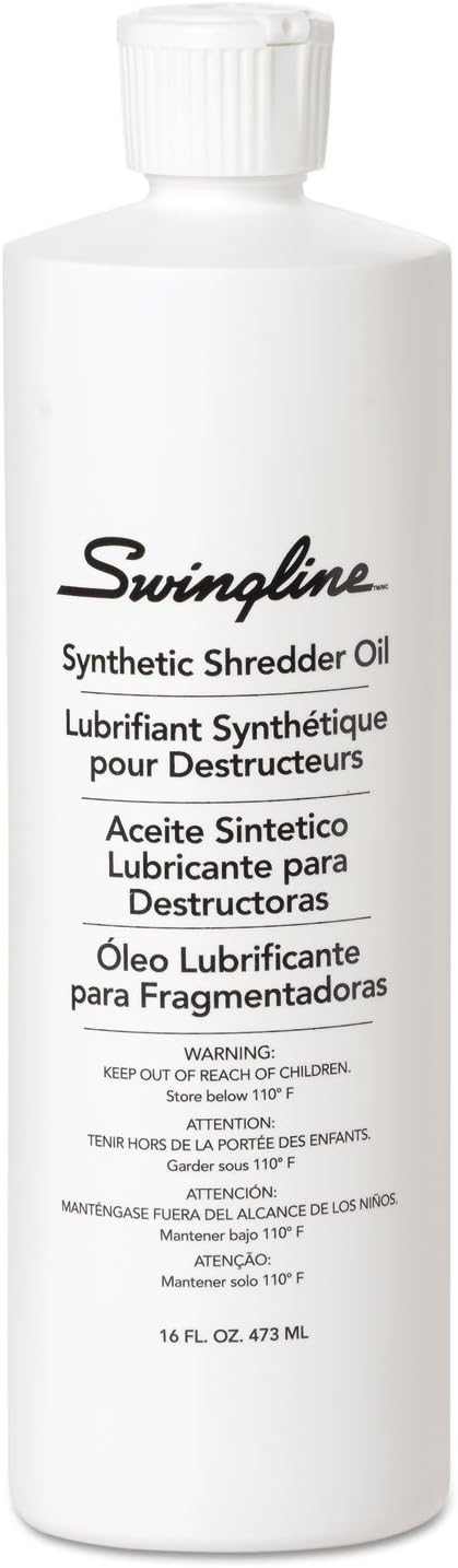 ACCO Brands GBC Shredder Oil, 16 Oz (Pack of 4), 1.05 pounds, Prevent Corrosion, Office Equipment