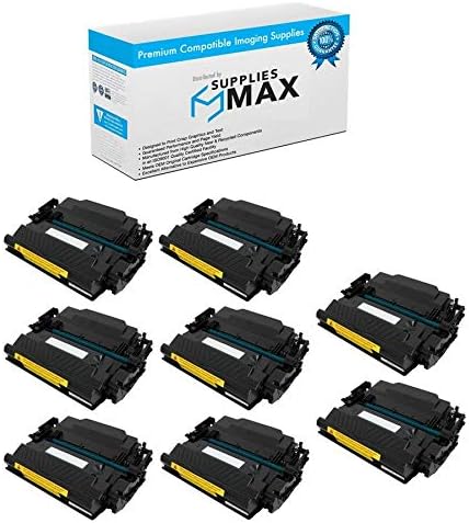 SuppliesMAX Compatible Replacement for HP Laser Jet Enterprise M501/M501N/M506DN/M506N/M506X/M527DN/M527CM/M527Z Jumbo Toner Cartridge (8/PK-22500 Page Yield) (NO. 87X) (CF287XJ_8PK)