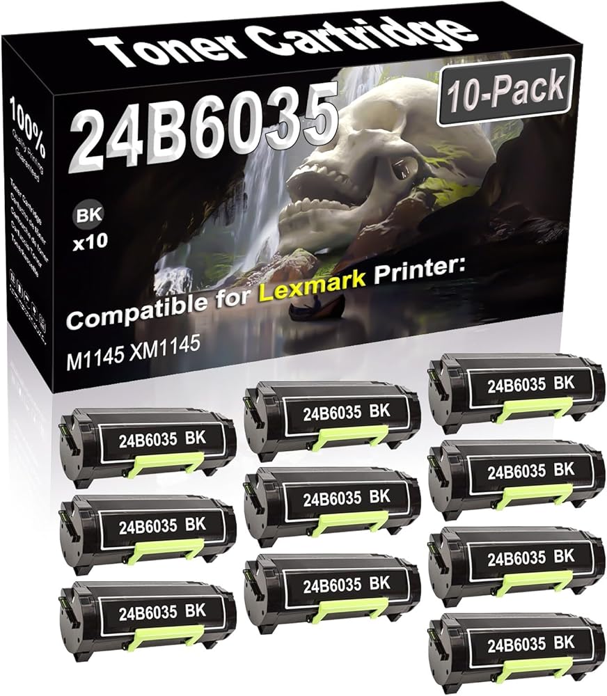SINIYA 10-Pack (Black) Compatible High Yield 24B6035 Laser Printer Toner Cartridge use for M1145 XM1145 Printer